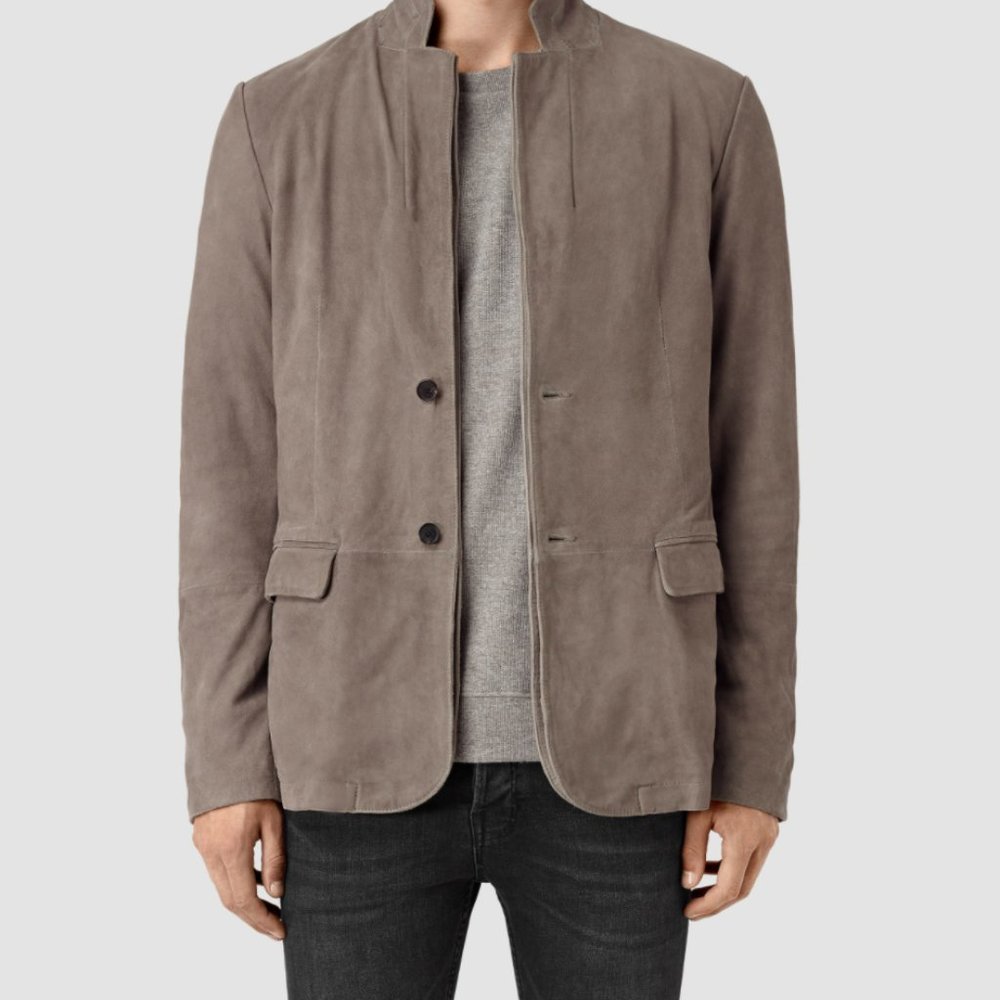 AllSaints Kaioku Blazer (Steel Grey)